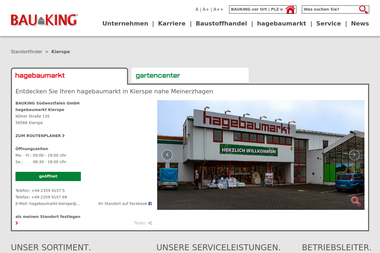 bauking.de/standorte/hagebaumarkt-kierspe - Baustoffe Kierspe