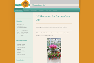 blumenhaus-ruf.de - Blumengeschäft Bad Säckingen