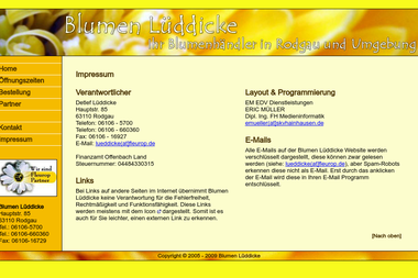 blumen-lueddicke.de/impressum.html - Blumengeschäft Rodgau