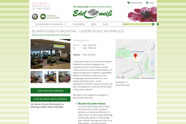 blumenversand-edelweiss.de/filialen/edelweiss-baunatal-marktplatz - Blumengeschäft Baunatal