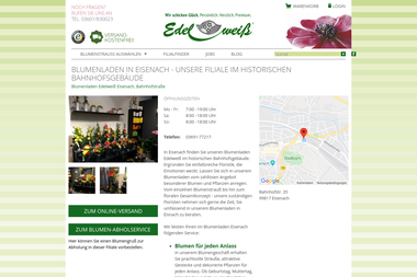 blumenversand-edelweiss.de/filialen/edelweiss-eisenach-bahnhofstrasse - Blumengeschäft Eisenach
