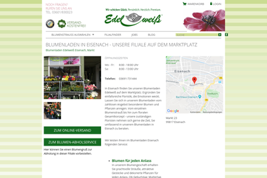 blumenversand-edelweiss.de/filialen/edelweiss-eisenach-markt - Blumengeschäft Eisenach