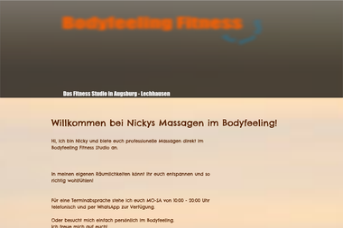 bodyfeeling-fitness.de/massagen - Masseur Augsburg
