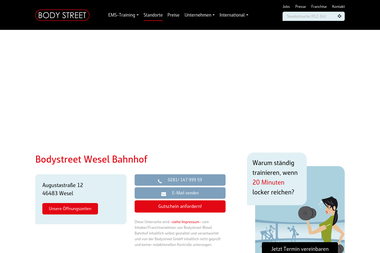 bodystreet.com/de/standorte/deutschland/bodystreet-wesel-bahnhof - Personal Trainer Wesel