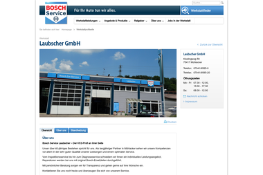 boschcarservice.com/de/de/werkstatt/laubscher-muehlacker - Klimaanlagenbauer Mühlacker