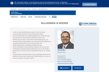 concordia.de/gerhard-korte/start - Versicherungsmakler Weener