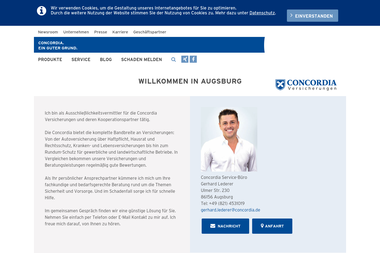 concordia.de/gerhard-lederer - Versicherungsmakler Augsburg