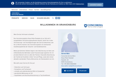 concordia.de/klaus-peter-rudolph/start - Versicherungsmakler Oranienburg