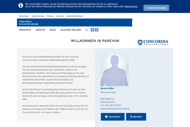 concordia.de/reimund-griese - Versicherungsmakler Parchim