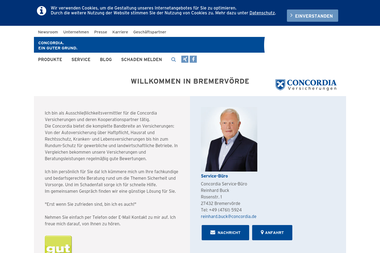 concordia.de/reinhard-buck/start - Versicherungsmakler Bremervörde
