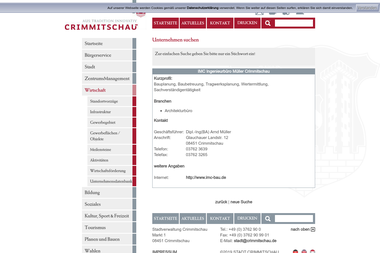 crimmitschau.de/crm/module/unternehmen/idx.asp - Bauleiter Crimmitschau