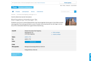 debeka.de/svb/bad_segeberg/index.html - Versicherungsmakler Bad Segeberg