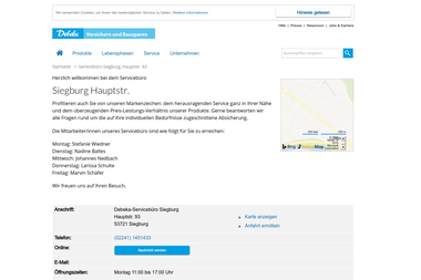 debeka.de/svb/siegburg2/index.html - Versicherungsmakler Siegburg