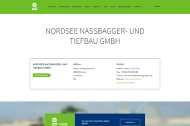 deme-group.com/office/nordsee-nassbagger-und-tiefbau-gmbh - Tiefbauunternehmen Bremen