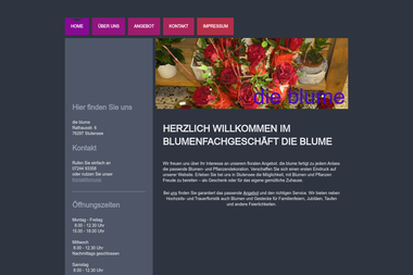 die-blume.net - Blumengeschäft Stutensee