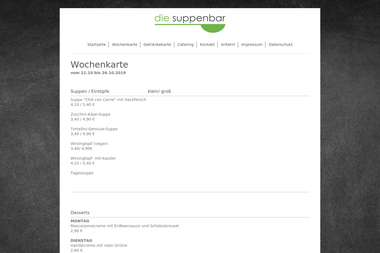 die-suppenbar-homburg.de/wochenkarte - Catering Services Homburg