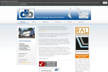 dietrich-bergler.com - Straßenbauunternehmen Giessen