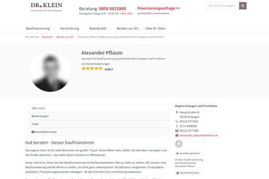 drklein.de/berater/alexander-pflaum.html - Finanzdienstleister Bayreuth