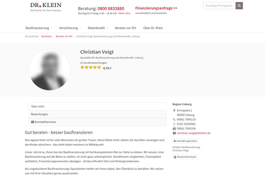 drklein.de/berater/christian-voigt.html - Finanzdienstleister Coburg