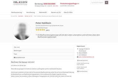 drklein.de/berater/peter-hohlbein.html - Finanzdienstleister Kassel