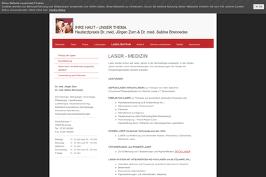 drzorn-drbrennecke.de/laser-zentrum - Dermatologie Bruchsal