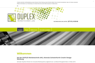 duplex-werbetechnik.de - Werbeagentur Offenburg