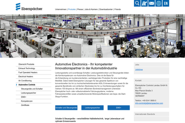 eberspaecher.com/produkte/automotive-controls.html - Landmaschinen Landau In Der Pfalz