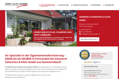 einer-alles-sauber.de/zimmerei-schwirten-klein-gmbh-gummersbach/partnerbetrieb - Zimmerei Gummersbach