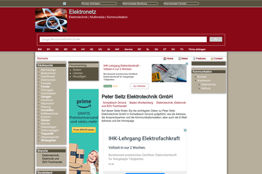 elektronetz.com/elektro-peter-seitz-elektrotechnik-gmbh-in-schwaebisch-gmuend-21008 - Elektriker Schwäbisch Gmünd
