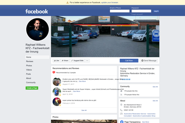 facebook.com/pages/Raphael-Wilkens-KFZ-Fachwerkstatt-der-Innung/892494594163852 - Autowerkstatt Emden