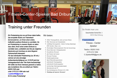 fitness-center-spieker.de - Personal Trainer Bad Driburg