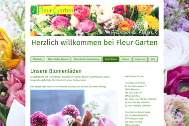 fleurgarten.de/fleur-shops - Blumengeschäft Syke