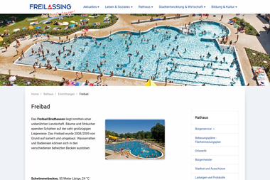 freilassing.de/rathaus/einrichtungen/freibad - Schwimmtrainer Freilassing