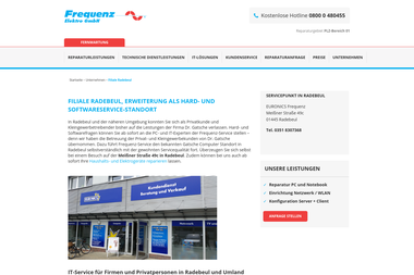 frequenz-service.de/unternehmen/filiale-radebeul.html - Anlage Radebeul