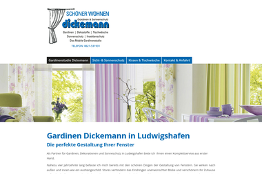 gardinen-dickemann.de - Raumausstatter Ludwigshafen Am Rhein