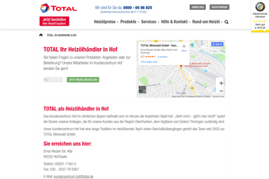 heizoel.total.de/kundenzentrum-hof - Heizöllieferanten Hof