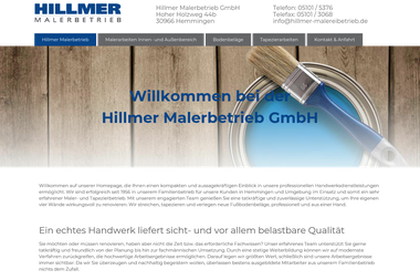 hillmer-malereibetrieb.de - Malerbetrieb Hemmingen