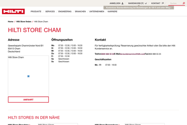 hilti.de/stores/cham - Baumaschinenverleih Cham