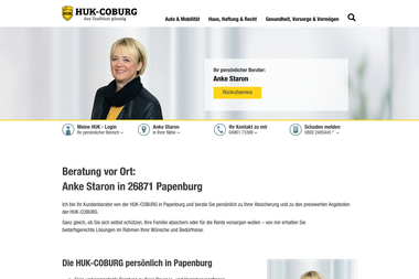 huk.de/vm/anke.staron/vm-mehr-info.html - Versicherungsmakler Papenburg