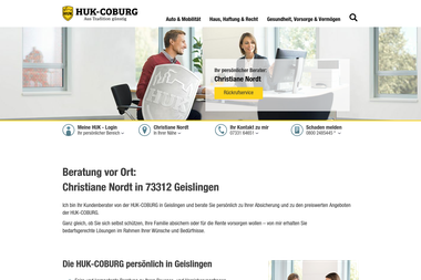 huk.de/vm/christiane.nordt/vm-mehr-info.html - Marketing Manager Geislingen An Der Steige