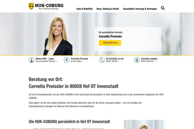 huk.de/vm/cornelia.preissler/vm-mehr-info.html - Versicherungsmakler Hof