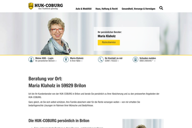 huk.de/vm/maria.klaholz/vm-mehr-info.html - Versicherungsmakler Brilon