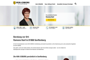 huk.de/vm/ramona.hanf/vm-mehr-info.html - Versicherungsmakler Senftenberg