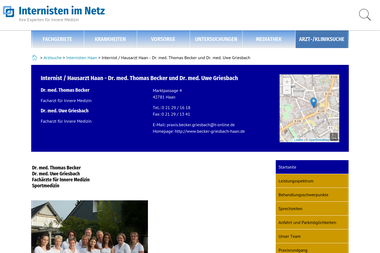 internisten-im-netz.de/aerzte/haan/becker-griesbach/startseite.html - Dermatologie Haan