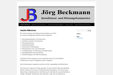 joerg-beckmann.de - Wasserinstallateur Lemgo