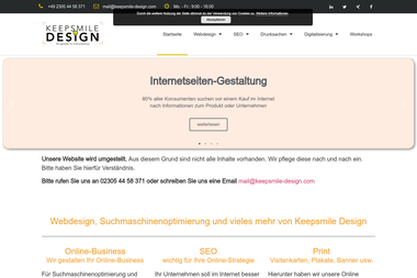 keepsmile-design.com - Online Marketing Manager Castrop-Rauxel