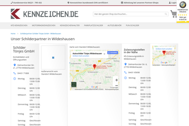 kennzeichen.de/autoschilder-toenjes-wildeshausen.html - Online Marketing Manager Wildeshausen