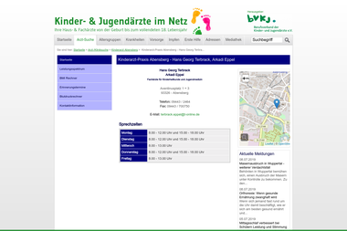 kinderaerzte-im-netz.de/aerzte/abensberg/terbrack-eppel/startseite.html - Dermatologie Abensberg