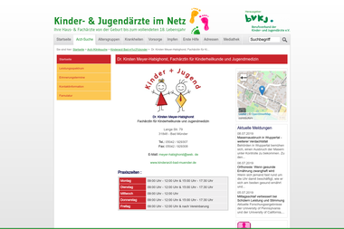 kinderaerzte-im-netz.de/aerzte/bad-m%C3%BCnder/meyer-habighorst/startseite.html - Dermatologie Bad Münder Am Deister