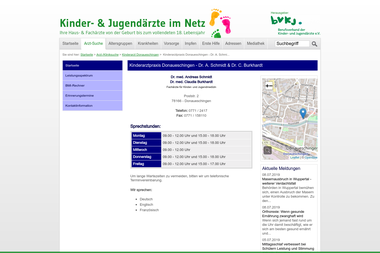 kinderaerzte-im-netz.de/aerzte/donaueschingen/schmidt-burkhardt/startseite.html - Dermatologie Donaueschingen